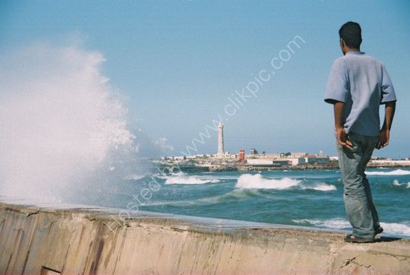 View of El-Hank Lighthouse & Corniche d'AIn Diab, Casablanca